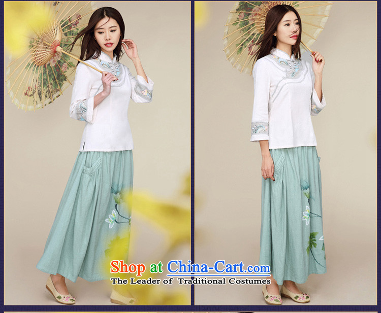 No. of Ramadan 2015 Autumn Load Tang new ethnic retro cotton linen Tang dynasty blouses White M picture, prices, brand platters! The elections are supplied in the national character of distribution, so action, buy now enjoy more preferential! As soon as possible.