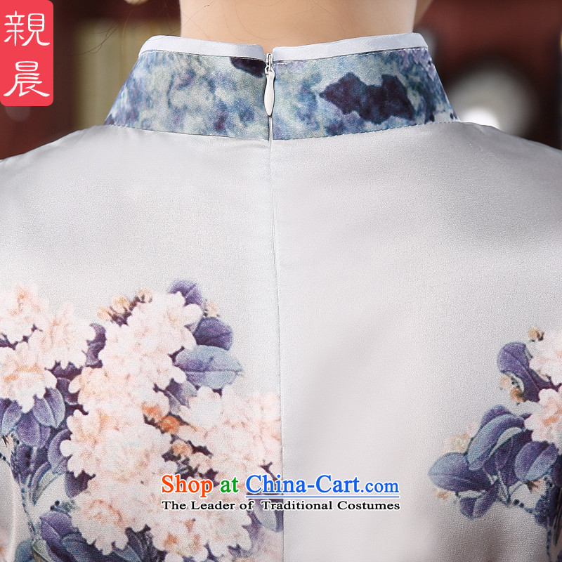 The pro-am new cheongsam dress short of 2015 Summer improved Stylish retro-day qipao Chinese Dress Short of female 2XL, pro-am , , , shopping on the Internet