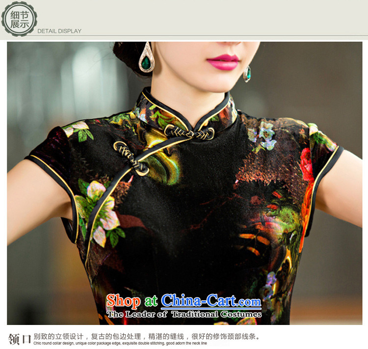 The cross-sa 2015 Autumn Rouge daily improved cheongsam dress new plush robes short of cheongsam dress QD Black XL pictures, 141 price, brand platters! The elections are supplied in the national character of distribution, so action, buy now enjoy more preferential! As soon as possible.