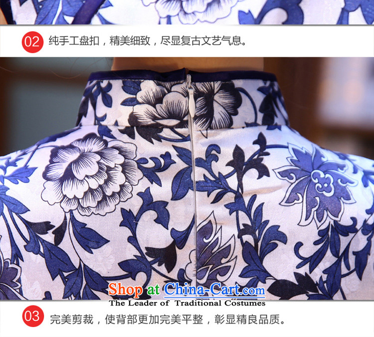 The pro-am 2015 Spring Summer porcelain daily retro style short of improved cheongsam dress Sau San short skirt) XL Photo, prices, brand platters! The elections are supplied in the national character of distribution, so action, buy now enjoy more preferential! As soon as possible.