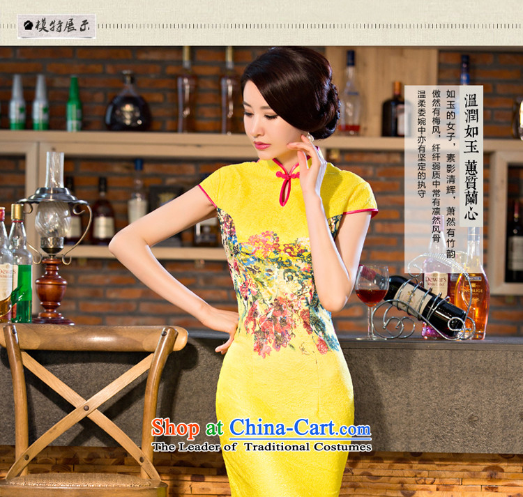The pro-am new daily qipao 2015 skirt Fashion Ms. summer improved retro long crowsfoot cheongsam dress long 2XL Photo, prices, brand platters! The elections are supplied in the national character of distribution, so action, buy now enjoy more preferential! As soon as possible.