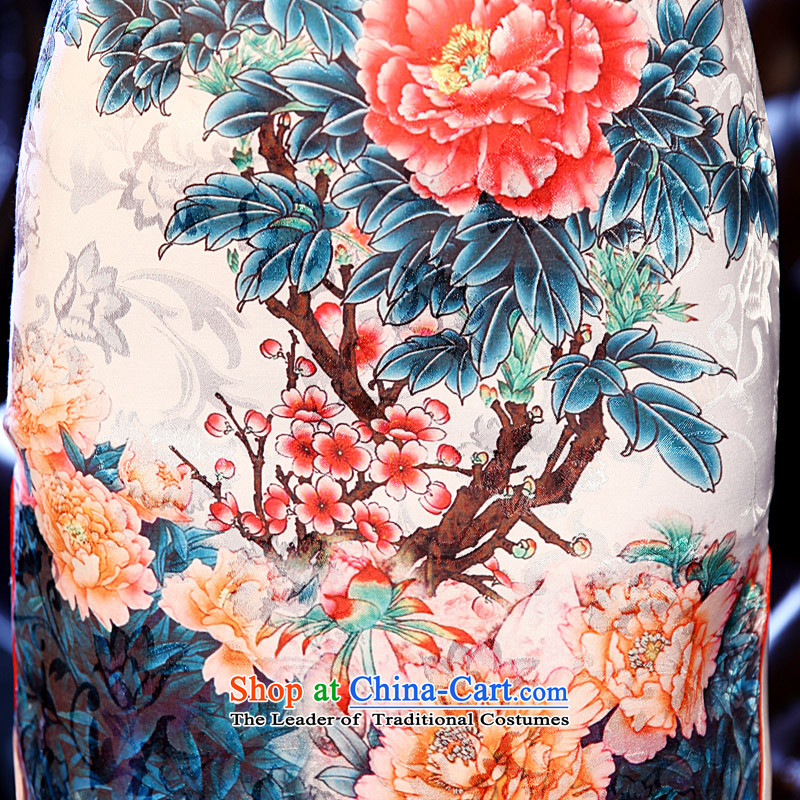 At 2015 new pro-women short skirts spring and summer load retro daily improved national wind cheongsam dress stylish dresses picture color XL, pro-am , , , shopping on the Internet