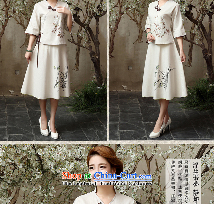At 2015 new pro-summer and fall inside the reconstructed daily improvement in cotton linen flax long Tang dynasty qipao shirt shirt 2XL Photo, prices, brand platters! The elections are supplied in the national character of distribution, so action, buy now enjoy more preferential! As soon as possible.
