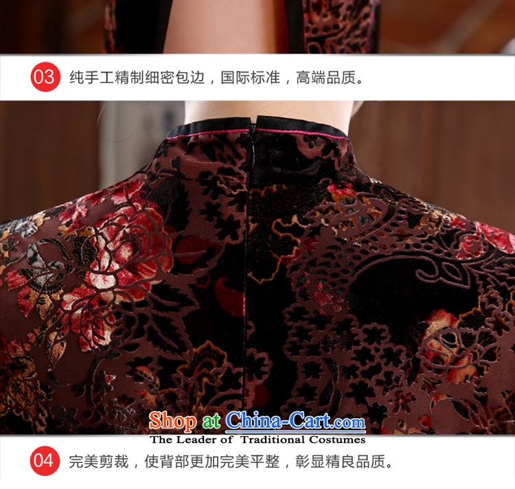 At 2015 new parent in summer and autumn upscale long Kim in older wedding dress velvet cheongsam dress mother RED M picture, prices, brand platters! The elections are supplied in the national character of distribution, so action, buy now enjoy more preferential! As soon as possible.