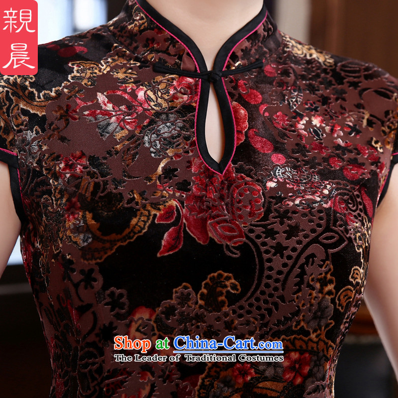At 2015 new parent in summer and autumn upscale long Kim in older wedding dress velvet cheongsam dress mother RED M, PRO-AM , , , shopping on the Internet