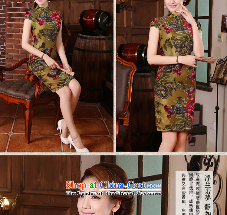 At 2015 new pro-high in summer and autumn wedding dress wedding in older mother replacing qipao Kim velvet picture color 2XL Photo, prices, brand platters! The elections are supplied in the national character of distribution, so action, buy now enjoy more preferential! As soon as possible.
