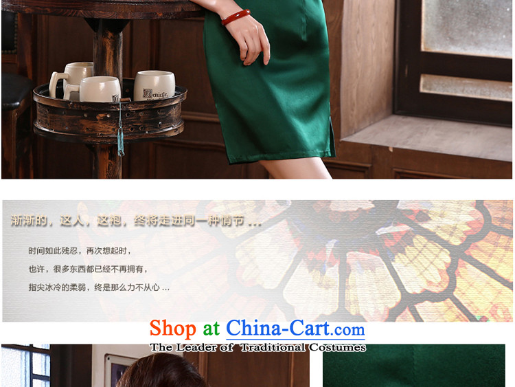 At 2015 new parent cheongsam dress summer short, improved stylish dresses Girl Exclusive heavyweight herbs extract silk picture color 2XL Photo, prices, brand platters! The elections are supplied in the national character of distribution, so action, buy now enjoy more preferential! As soon as possible.