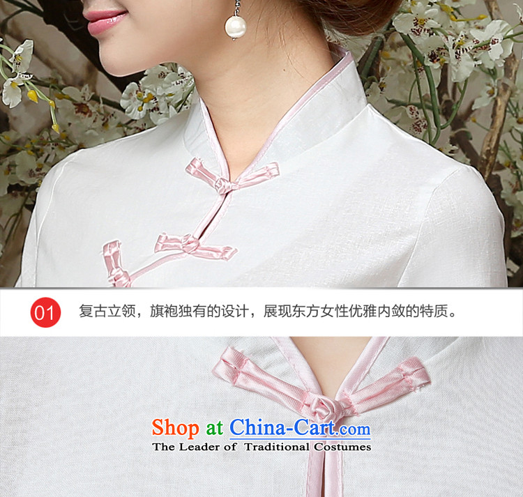 At 2015 new pro-summer retro improved stylish short of daily cotton linen flax Ms. qipao shirt shirts Sau San 2XL Photo, prices, brand platters! The elections are supplied in the national character of distribution, so action, buy now enjoy more preferential! As soon as possible.