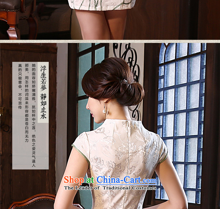 The pro-am 2015 Spring Summer short of Sau San improvements daily fashion cotton linen short-sleeved retro cheongsam dress short) L pictures, prices, brand platters! The elections are supplied in the national character of distribution, so action, buy now enjoy more preferential! As soon as possible.
