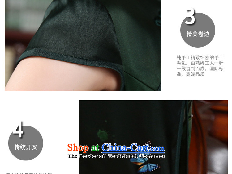 The new 2015 pro-morning daily and the relatively short time, the improvement of nostalgia for the high standard of silk Sau San sauna Silk Cheongsam Dress Short M picture, prices, brand platters! The elections are supplied in the national character of distribution, so action, buy now enjoy more preferential! As soon as possible.