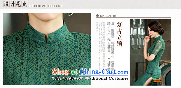 The cross-sa population in Arabic Green 2015 improved retro cheongsam dress lace cheongsam dress autumn load long cheongsam dress elegant QD 249 Army green L picture, prices, brand platters! The elections are supplied in the national character of distribution, so action, buy now enjoy more preferential! As soon as possible.