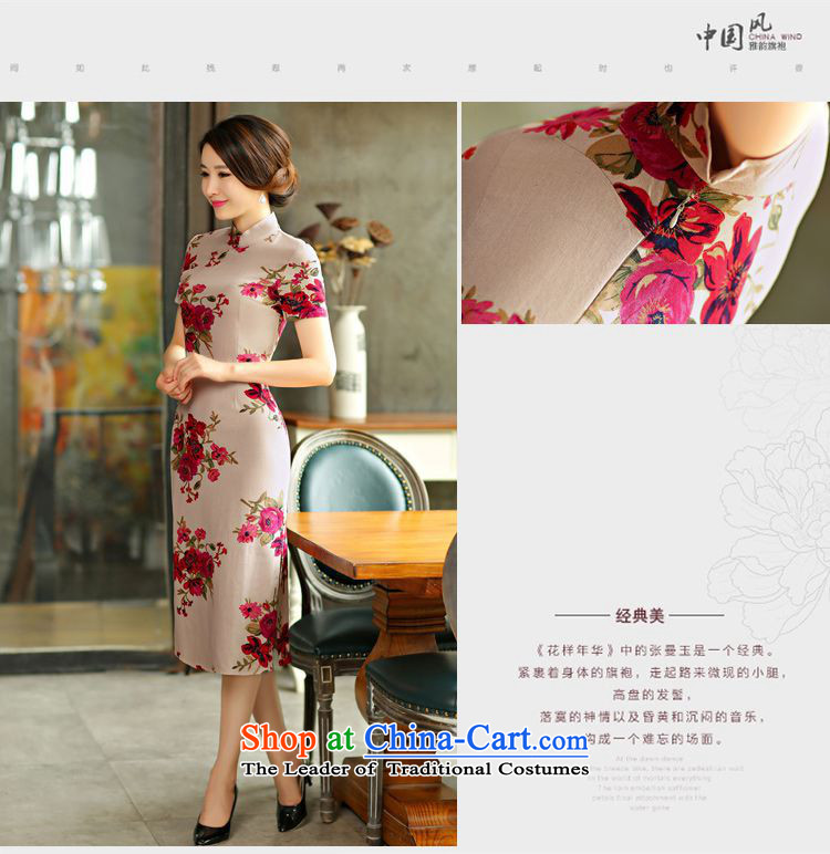 Hirlet summer 2015, Ephraim retro improved national wind in cotton linen Long of the forklift truck qipao linen arts women, the Republic of Korea wind cheongsam dress full color pictures, XL Round price, brand platters! The elections are supplied in the national character of distribution, so action, buy now enjoy more preferential! As soon as possible.