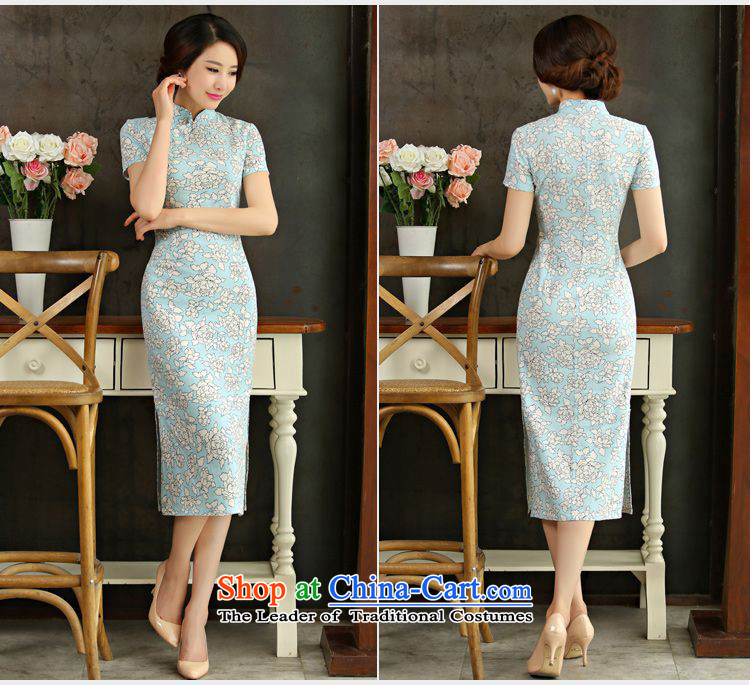 Hirlet summer 2015, Ephraim retro improved national wind in cotton linen Long of the forklift truck qipao linen arts women, the Republic of Korea wind cheongsam dress full color pictures, XL Round price, brand platters! The elections are supplied in the national character of distribution, so action, buy now enjoy more preferential! As soon as possible.