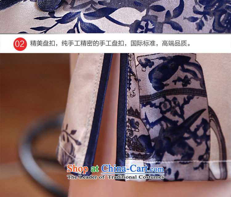 At 2015 new parent cheongsam dress summer short of Stylish retro improved porcelain heavyweight silk herbs extract short of female 3XL picture, prices, brand platters! The elections are supplied in the national character of distribution, so action, buy now enjoy more preferential! As soon as possible.