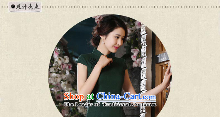 At 2015 new pro-summer daily qipao cotton linen clothes girls improved retro style qipao and short skirts short-sleeved T-shirt dresses + M white dress XL Photo, prices, brand platters! The elections are supplied in the national character of distribution, so action, buy now enjoy more preferential! As soon as possible.
