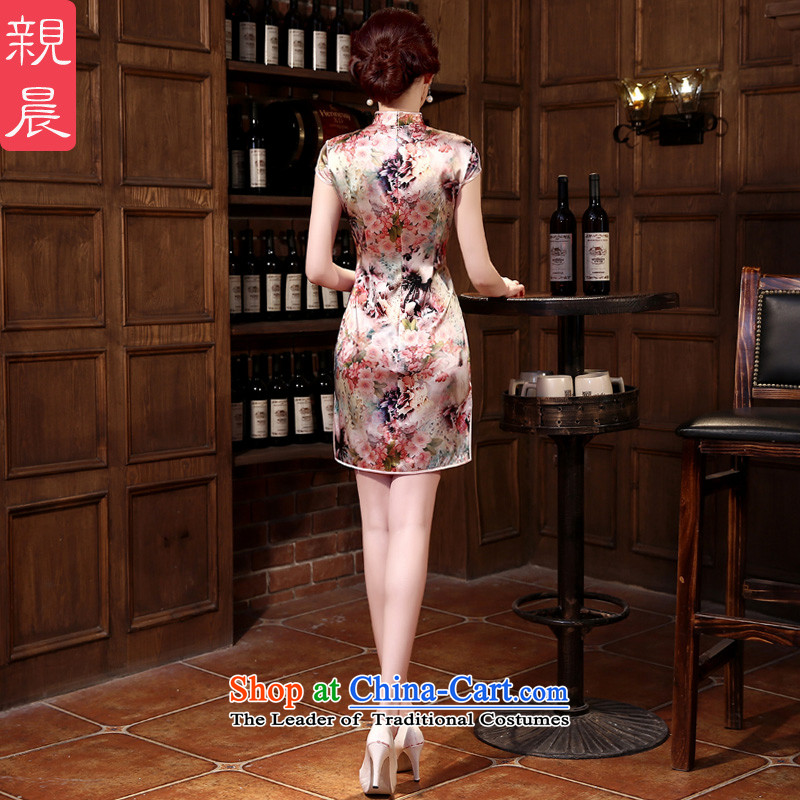 At 2015 new parent cheongsam dress summer retro herbs extract routine silk female improvement and the relatively short time of pro-morning.... 2XL, shopping on the Internet
