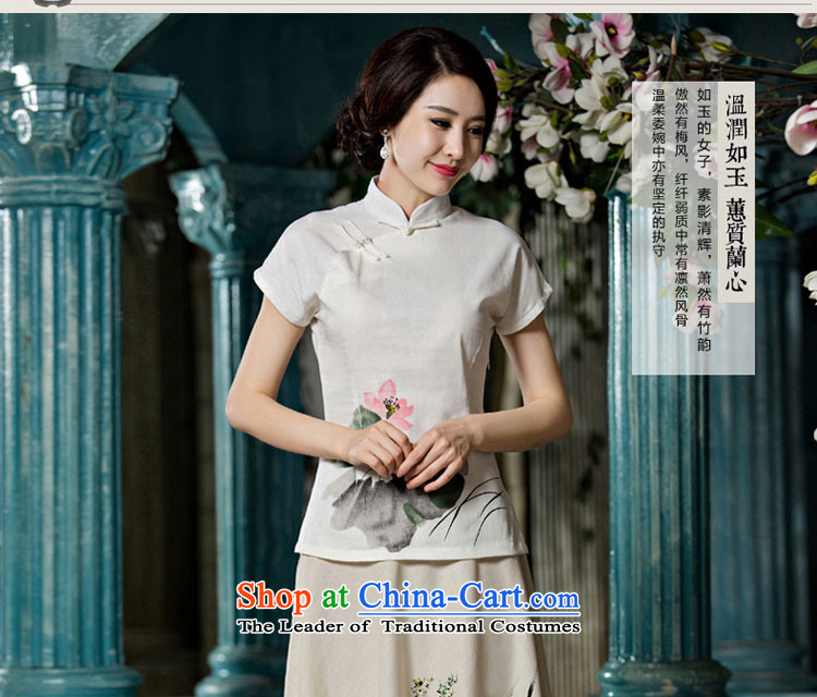 The pro-am qipao shirt new improved stylish 2015 female summer Tang Dynasty Chinese antique dresses shirts daily +P0011 skirts XL Photo, prices, brand platters! The elections are supplied in the national character of distribution, so action, buy now enjoy more preferential! As soon as possible.