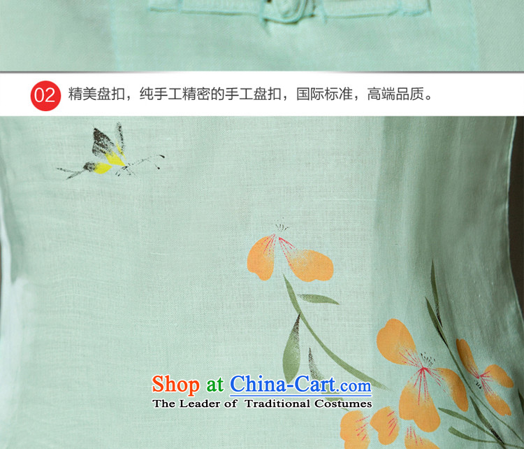 The pro-am cotton linen Tang dynasty improved daily cotton linen Chinese Han-summer 2015 new dresses qipao shirt female clothes +P0011 skirts M picture, prices, brand platters! The elections are supplied in the national character of distribution, so action, buy now enjoy more preferential! As soon as possible.
