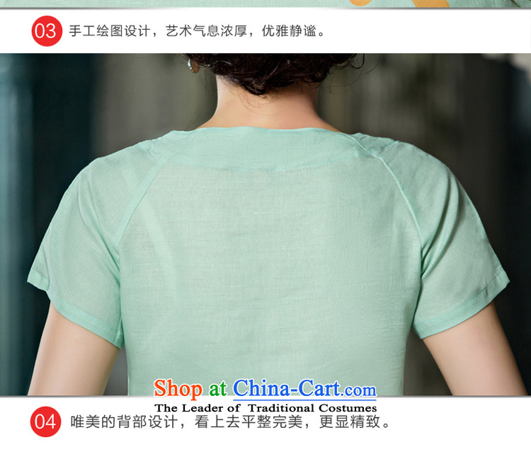 The pro-am cotton linen Tang dynasty improved daily cotton linen Chinese Han-summer 2015 new dresses qipao shirt female clothes +P0011 skirts M picture, prices, brand platters! The elections are supplied in the national character of distribution, so action, buy now enjoy more preferential! As soon as possible.
