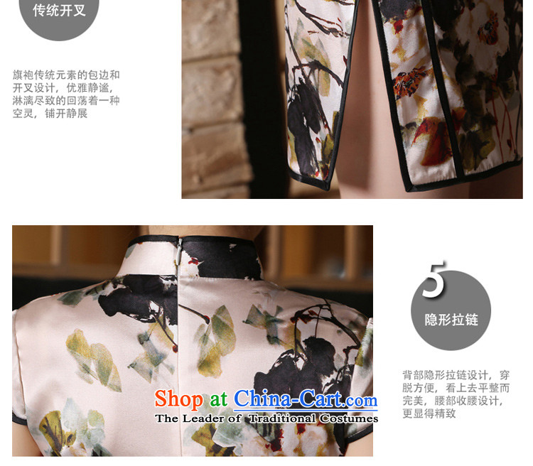 The pro-am 2015 Summer new daily improved retro skirt Fashion Sau San silk large short-sleeved qipao short, 2XL Photo, prices, brand platters! The elections are supplied in the national character of distribution, so action, buy now enjoy more preferential! As soon as possible.