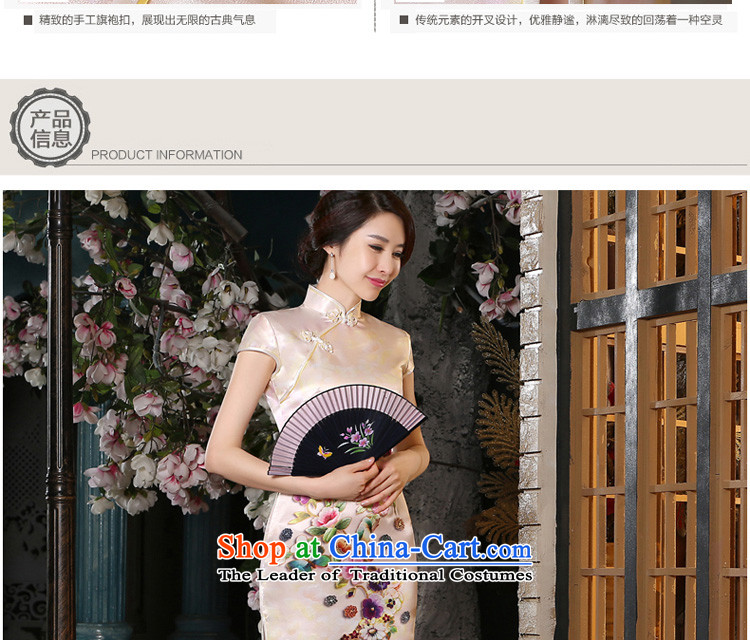 The pro-am New Silk Cheongsam short of 2015 Summer improved couture daily cheongsam dress sauna silk dresses short, pictures, prices, 2XL brand platters! The elections are supplied in the national character of distribution, so action, buy now enjoy more preferential! As soon as possible.