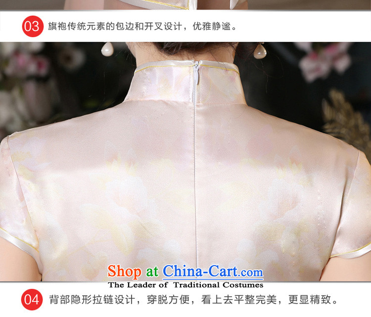 The pro-am New Silk Cheongsam short of 2015 Summer improved couture daily cheongsam dress sauna silk dresses short, pictures, prices, 2XL brand platters! The elections are supplied in the national character of distribution, so action, buy now enjoy more preferential! As soon as possible.