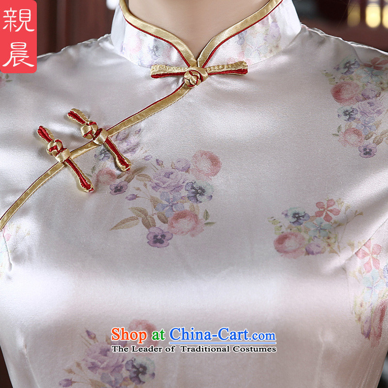 The pro-am daily new 2015 Summer herbs extract stylish improved short of silk upscale retro qipao short of Sau San female M, PRO-AM , , , shopping on the Internet