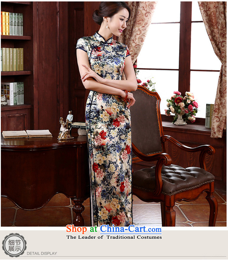 The new 2015 pro-morning daily fashion improved long silk retro upscale herbs extract Sau San cheongsam dress long M picture, prices, brand platters! The elections are supplied in the national character of distribution, so action, buy now enjoy more preferential! As soon as possible.
