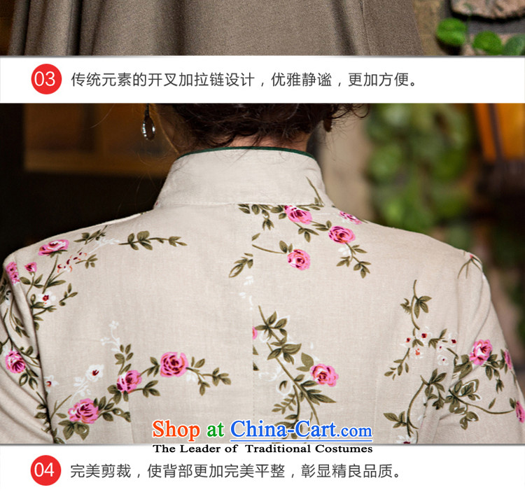 At 2015 new pro-improved stylish shirt cotton linen dresses autumn and winter female daily Chinese Tang dynasty dresses shirt M-seven days of pictures, prices, brand platters! The elections are supplied in the national character of distribution, so action, buy now enjoy more preferential! As soon as possible.