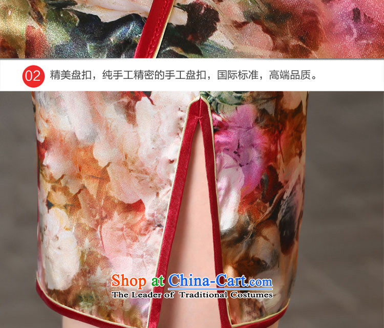 The pro-am New Silk Cheongsam dress 2015 Summer improved daily female qipao stylish, short skirt herbs extract short, 2XL Photo, prices, brand platters! The elections are supplied in the national character of distribution, so action, buy now enjoy more preferential! As soon as possible.