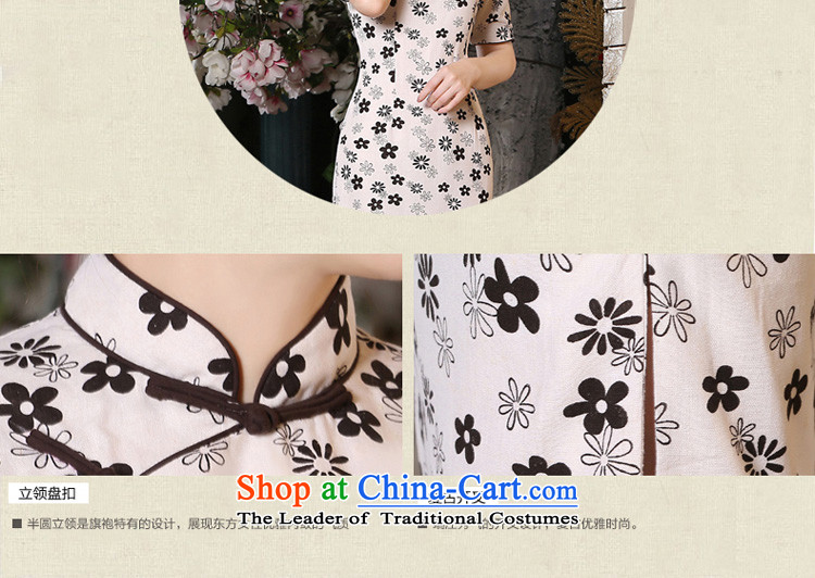 The pro-am new cotton linen cheongsam dress 2015 Summer retro improved fashion, Ms. long cheongsam dress in long M picture, prices, brand platters! The elections are supplied in the national character of distribution, so action, buy now enjoy more preferential! As soon as possible.