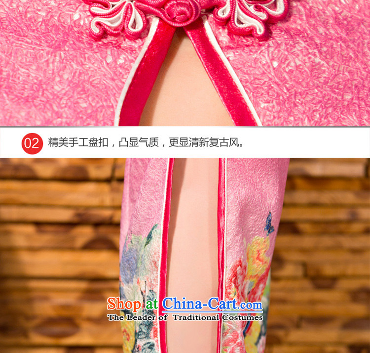 At 2015 new pro-style qipao daily dress improved Ms. summer long short-sleeved retro cheongsam dress long L picture, prices, brand platters! The elections are supplied in the national character of distribution, so action, buy now enjoy more preferential! As soon as possible.