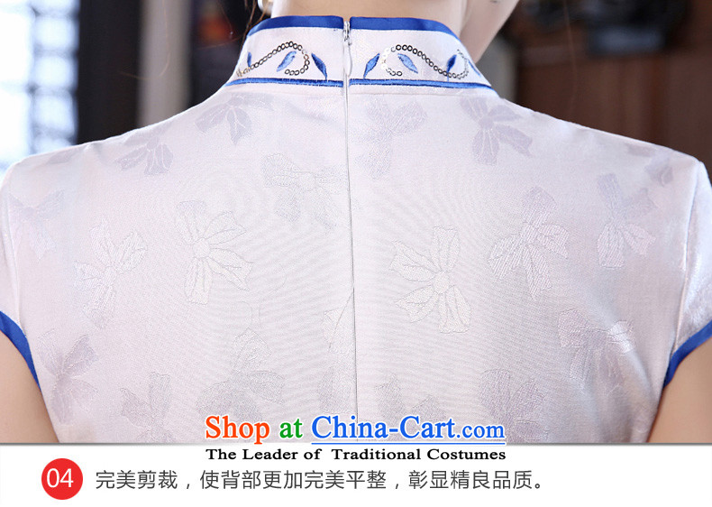 The pro-am daily cheongsam dress the new 2015 summer short, Ms. stylish improved porcelain short skirt) S picture, prices, brand platters! The elections are supplied in the national character of distribution, so action, buy now enjoy more preferential! As soon as possible.