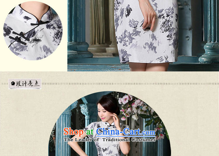 The pro-am new cotton linen cheongsam dress short, 2015 Ms. summer daily short of stylish improved cheongsam dress short) L pictures, prices, brand platters! The elections are supplied in the national character of distribution, so action, buy now enjoy more preferential! As soon as possible.