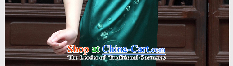 The Wu female red 2015 Summer heavyweight double silk hand embroidery cheongsam Sau San retro for short high-end evening dresses Army Green M picture, prices, brand platters! The elections are supplied in the national character of distribution, so action, buy now enjoy more preferential! As soon as possible.
