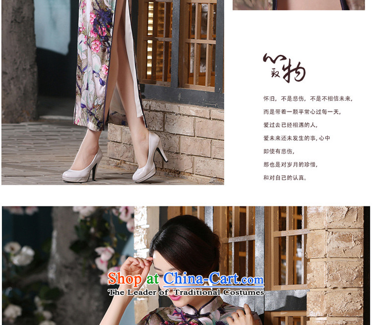 The pro-am retro style improvement of silk Sau San herbs extract long skirt-to-day summer 2015 new cheongsam long L picture, prices, brand platters! The elections are supplied in the national character of distribution, so action, buy now enjoy more preferential! As soon as possible.