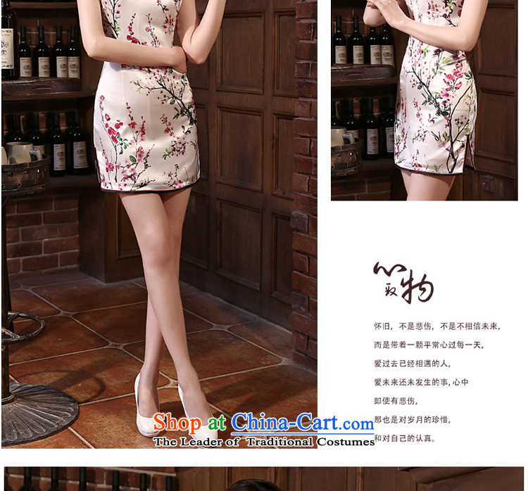 The pro-am Silk Cheongsam 2015 Spring/Summer herbs extract new upscale short of retro style daily short Sau San improvement) 2XL Photo, prices, brand platters! The elections are supplied in the national character of distribution, so action, buy now enjoy more preferential! As soon as possible.