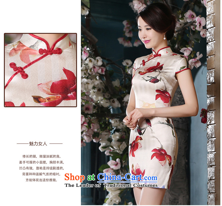 At 2015 new pro-summer silk herbs extract retro style qipao daily improved dresses temperament, 2XL Photo qipao short, prices, brand platters! The elections are supplied in the national character of distribution, so action, buy now enjoy more preferential! As soon as possible.