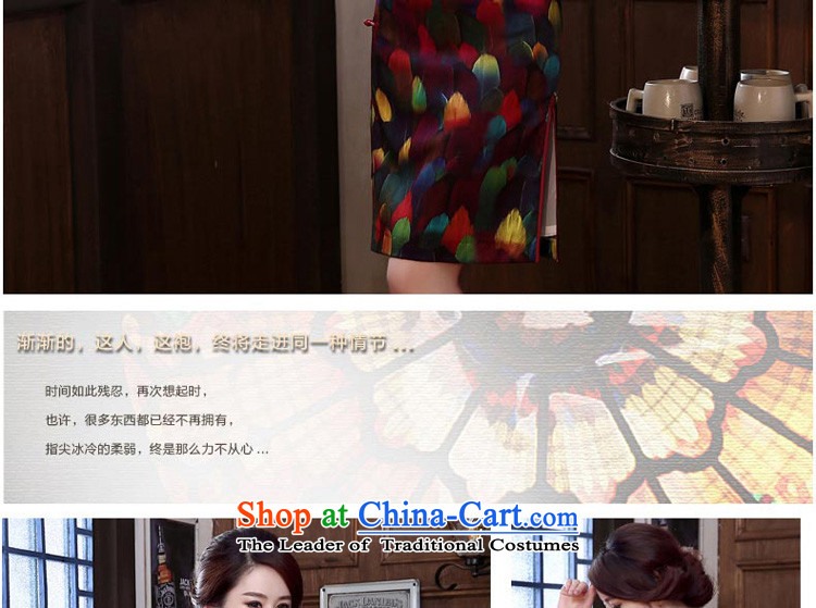 At 2015 new pro-autumn day-to-day summer retro silk Sau San short stylish improved herbs extract upscale short of Qipao L pictures, prices, brand platters! The elections are supplied in the national character of distribution, so action, buy now enjoy more preferential! As soon as possible.