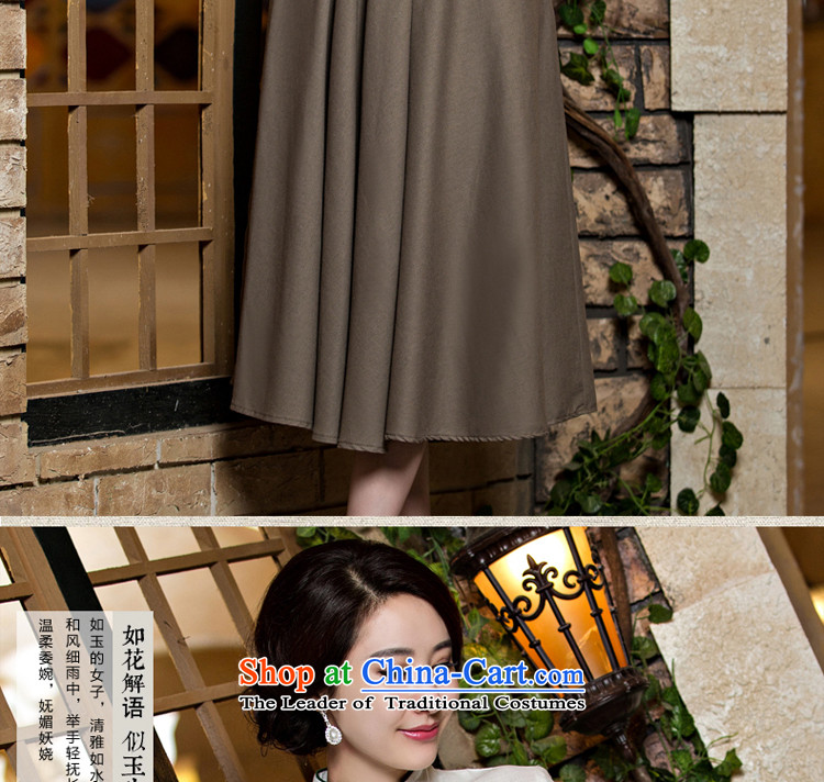 The pro-am qipao shirt new 2015 Han-girl daily Fall/Winter Collections Of Chinese Tang dynasty improved stylish skirt the white field detained + card their skirts XL-seven days of pictures, prices, brand platters! The elections are supplied in the national character of distribution, so action, buy now enjoy more preferential! As soon as possible.