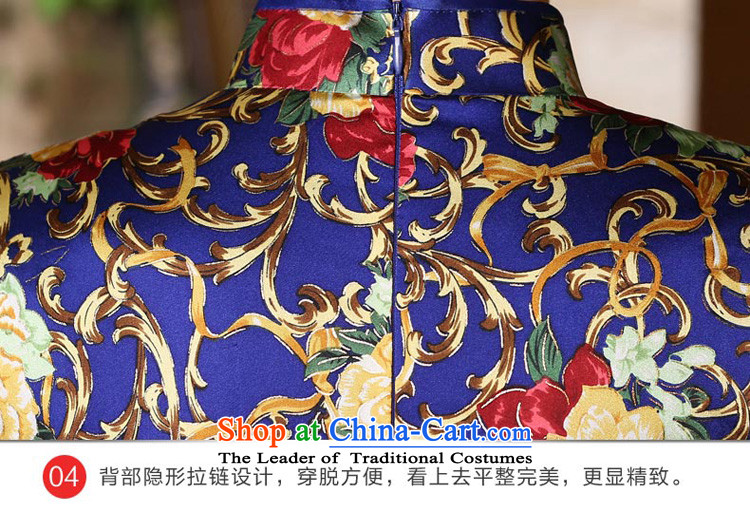 The pro-am daily new 2015 Summer improved stylish long short-sleeved herbs extract heavyweight silk cheongsam dress long S picture, prices, brand platters! The elections are supplied in the national character of distribution, so action, buy now enjoy more preferential! As soon as possible.