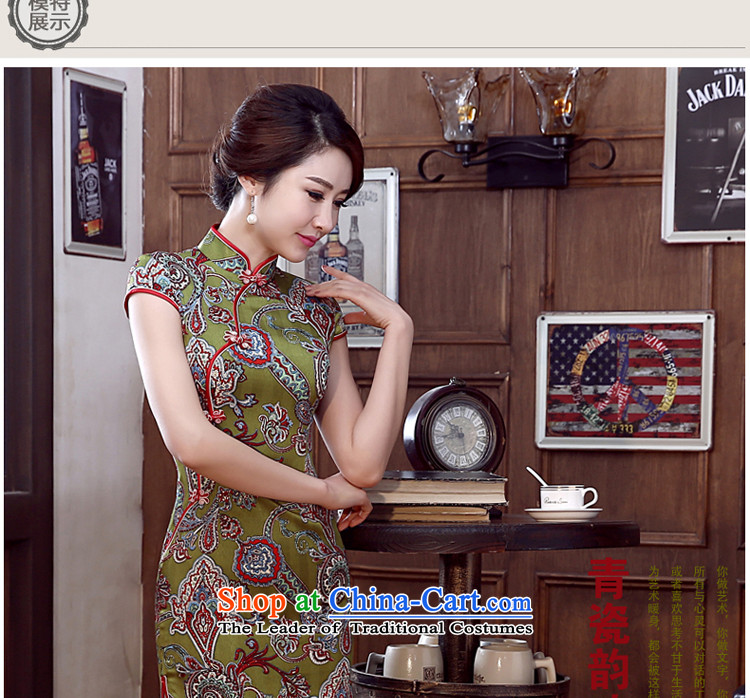 At 2015 new pro-Silk Cheongsam summer short of Sau San daily herbs extract cheongsam dress improved stylish Ms. Short) XL Photo, prices, brand platters! The elections are supplied in the national character of distribution, so action, buy now enjoy more preferential! As soon as possible.