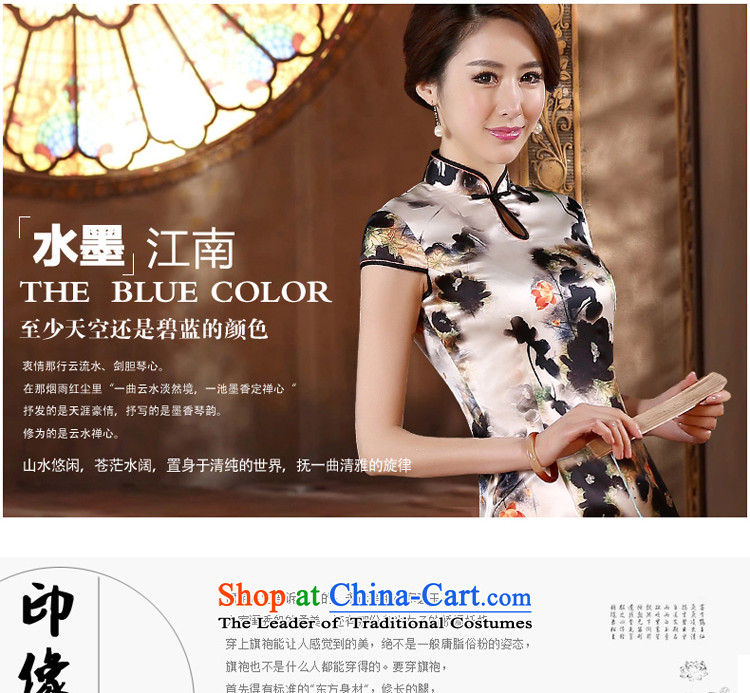 The pro-am 2015 Spring Summer retro improved fashionable upper silk cheongsam dress Ms. Santos Silk Dresses Short M picture, prices, brand platters! The elections are supplied in the national character of distribution, so action, buy now enjoy more preferential! As soon as possible.