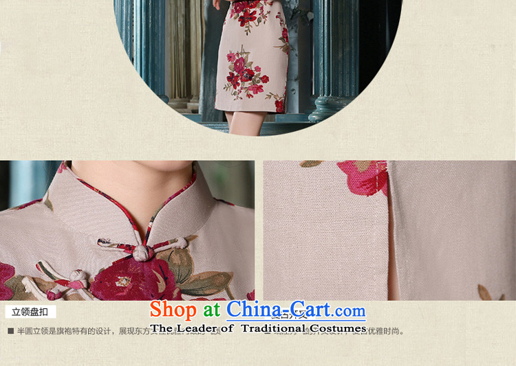 The pro-am new cheongsam dress short summer 2015) Ms. Stylish retro daily improved cotton linen cheongsam dress red XL Photo, prices, brand platters! The elections are supplied in the national character of distribution, so action, buy now enjoy more preferential! As soon as possible.