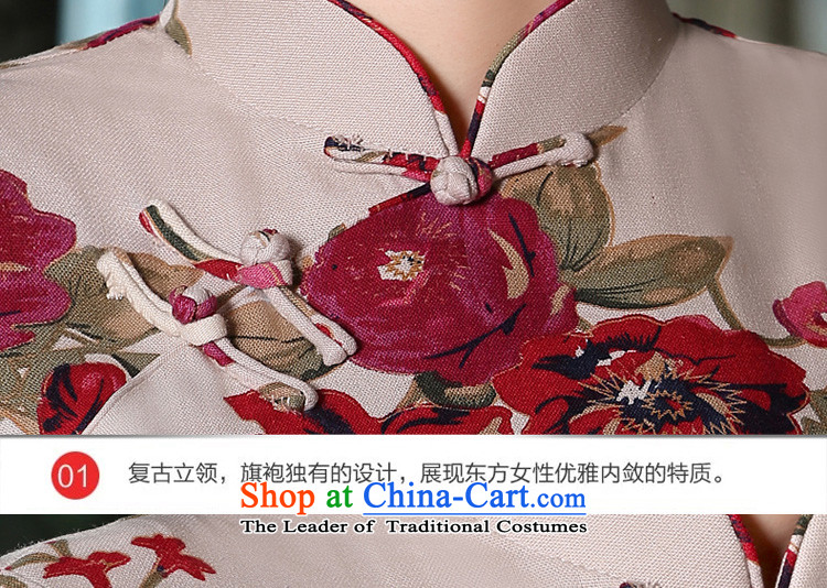 The pro-am new cheongsam dress short summer 2015) Ms. Stylish retro daily improved cotton linen cheongsam dress red XL Photo, prices, brand platters! The elections are supplied in the national character of distribution, so action, buy now enjoy more preferential! As soon as possible.