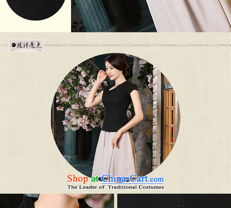 The pro-am cotton linen dresses 2015 new summer of daily improvement of traditional short-sleeved antique dresses kit blouses + beige short skirt L picture, prices, brand platters! The elections are supplied in the national character of distribution, so action, buy now enjoy more preferential! As soon as possible.