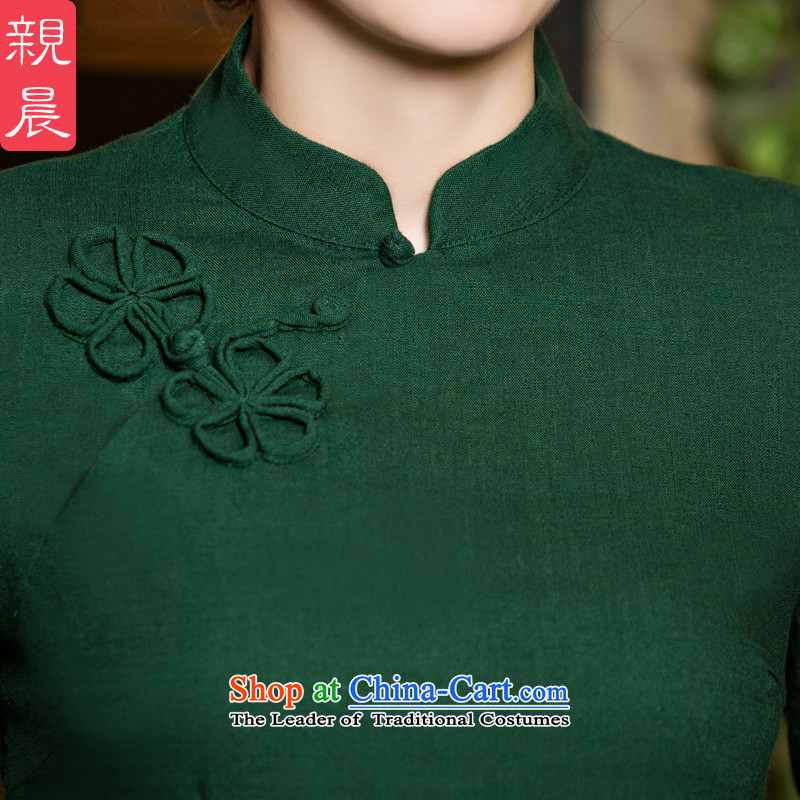 The pro-am Tang dynasty qipao shirt new 2015 Fall/Winter Collections of ethnic Chinese women daily improved stylish Dress Shirt +MU473 skirt S pro-am , , , shopping on the Internet