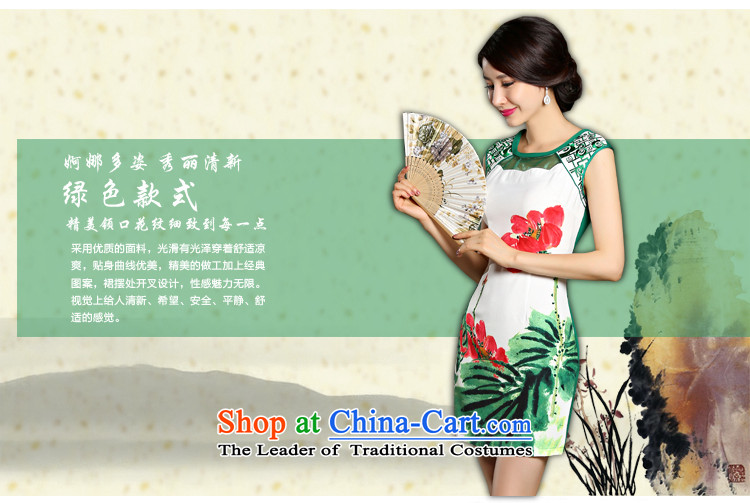 Orange Tysan *9021 Amoi upscale digital printing embroidery temperament Sau San cheongsam dress blue S picture, prices, brand platters! The elections are supplied in the national character of distribution, so action, buy now enjoy more preferential! As soon as possible.