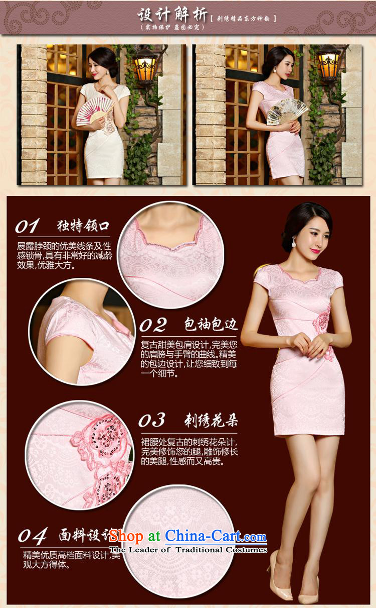 Orange Tysan * new summer improved retro skirt Fashion Ms. daily qipao Sau San short skirts, apricot XXL picture, prices, brand platters! The elections are supplied in the national character of distribution, so action, buy now enjoy more preferential! As soon as possible.
