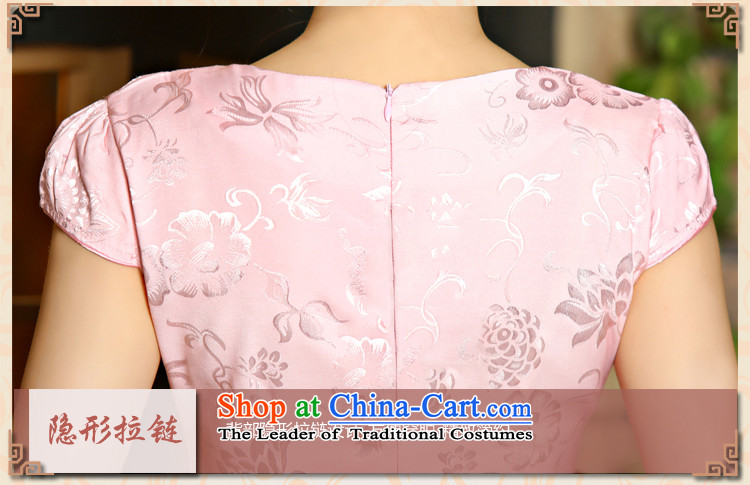 Orange Tysan *2015 new summer antique dresses Ms. stylish cheongsam dress Sau San short, Red L picture, prices, brand platters! The elections are supplied in the national character of distribution, so action, buy now enjoy more preferential! As soon as possible.
